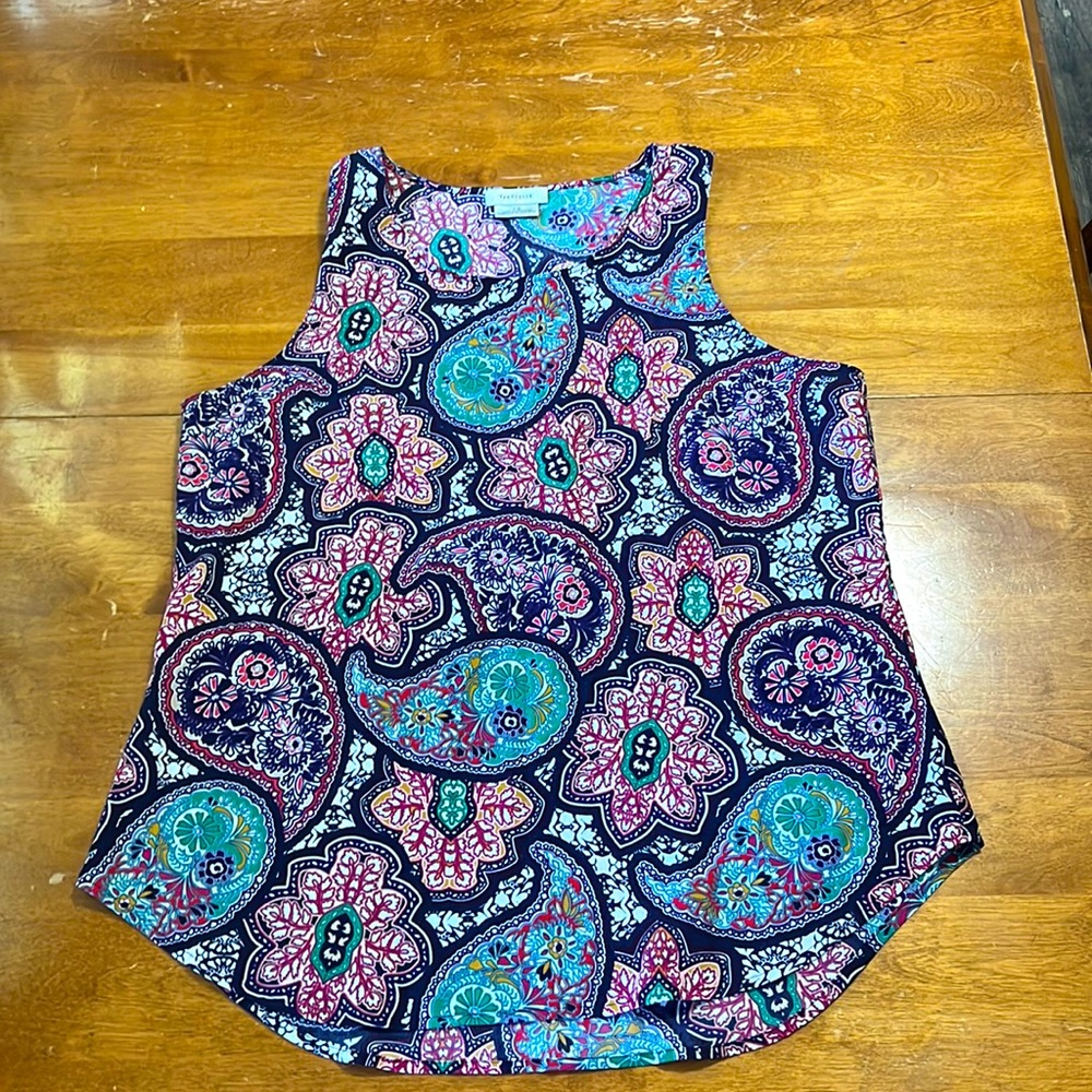 Van Heusen Vibrant Paisley Tank Blouse